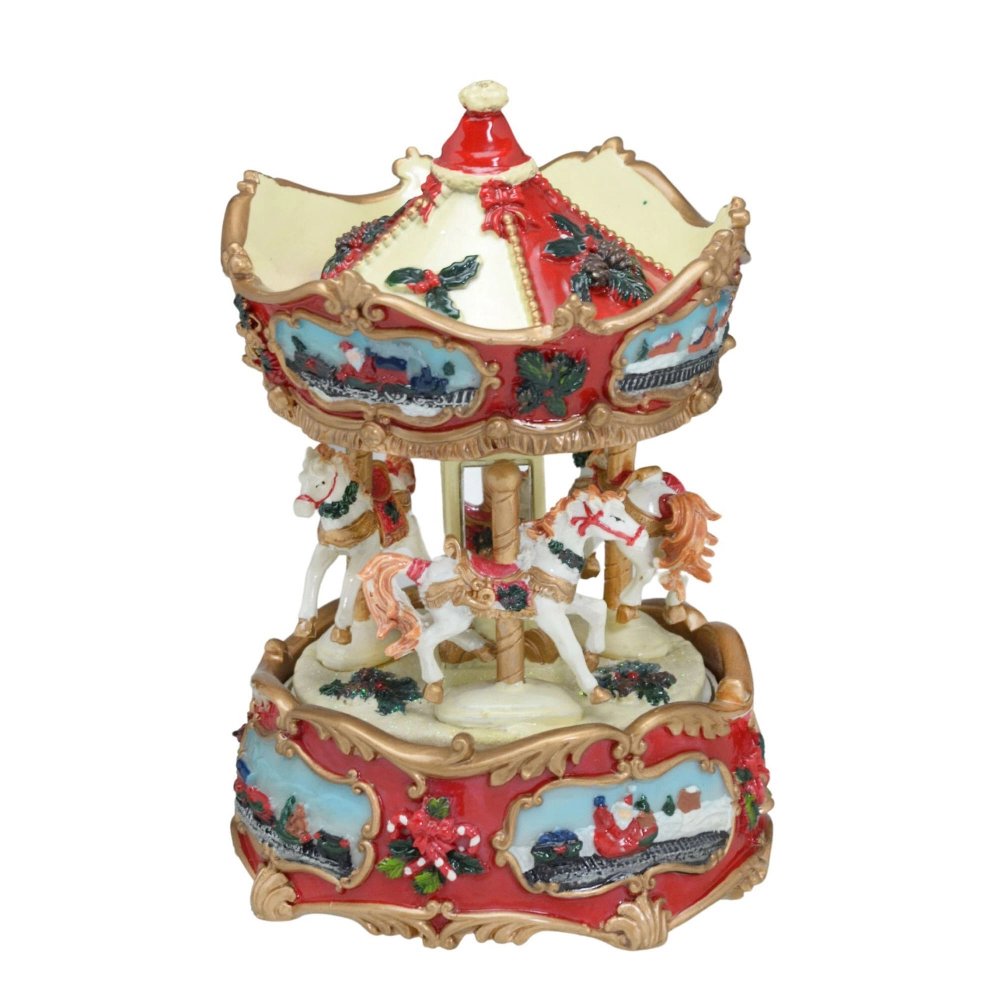 Enfeite Natal Carrossel Musical 740 002 Mabruk