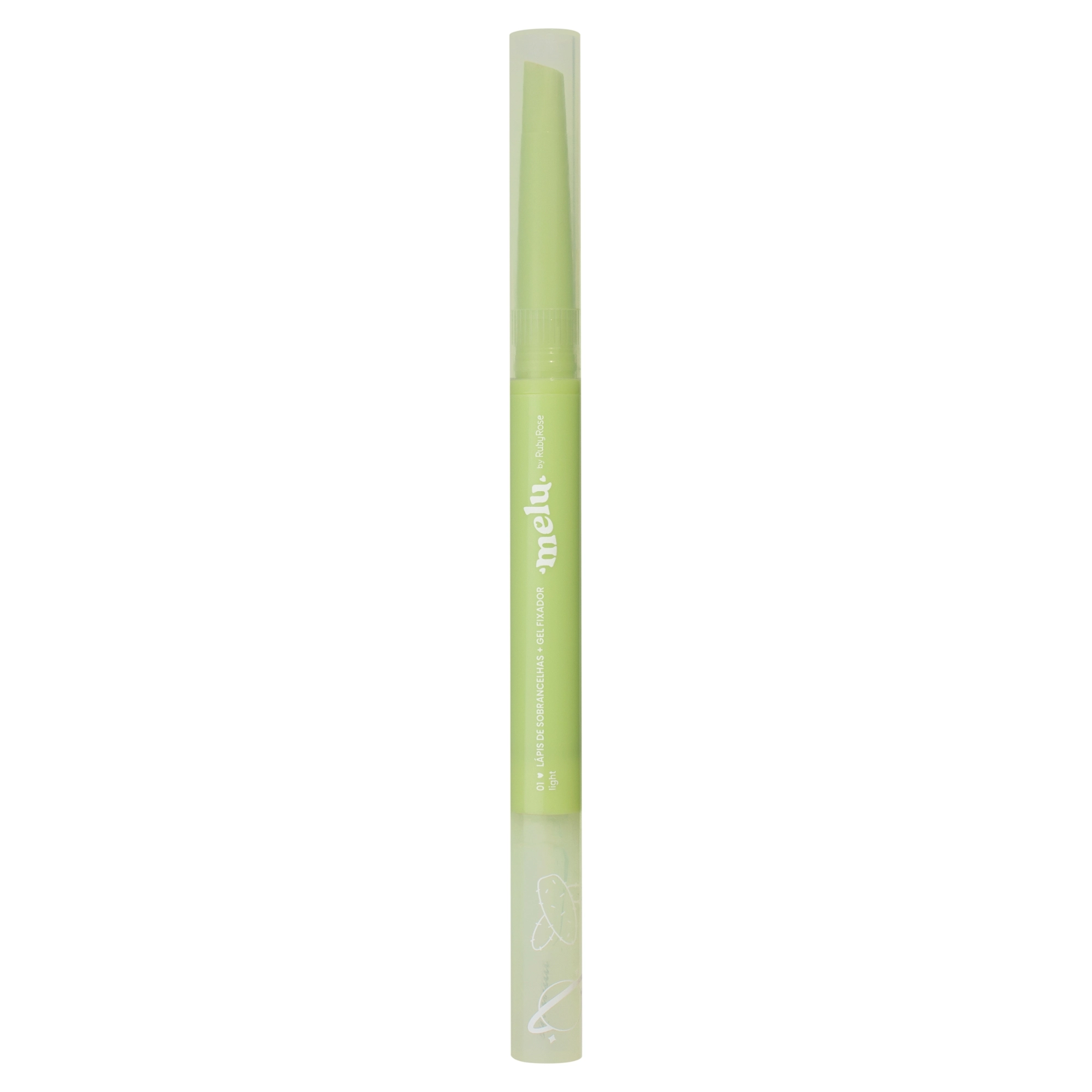 Lapis Sobrancelha Melu Rr 2402 Gel Fixador 01 Light 1un