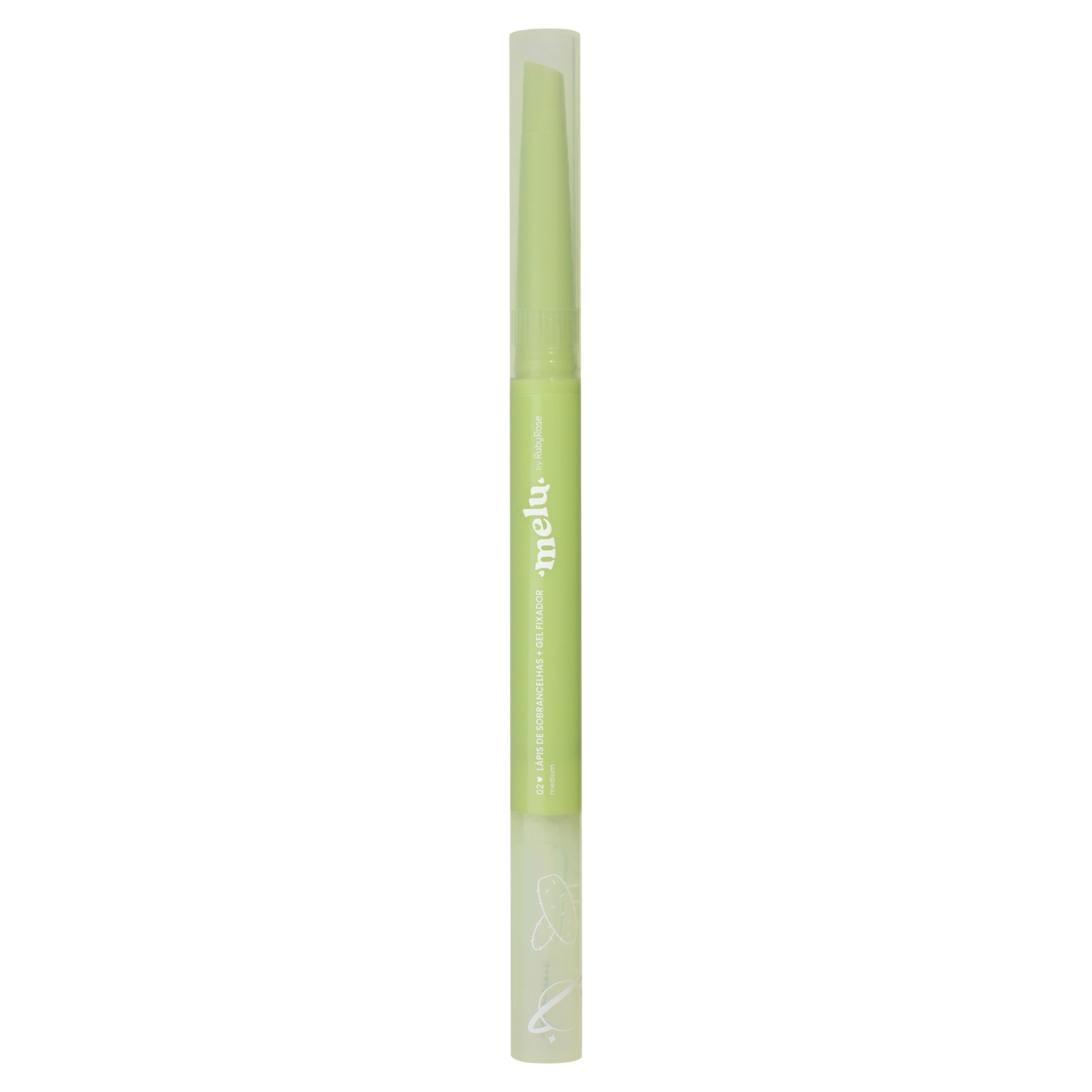 Lapis Sobrancelha Melu Rr 2402 Gel Fixador 02 Medium 1un
