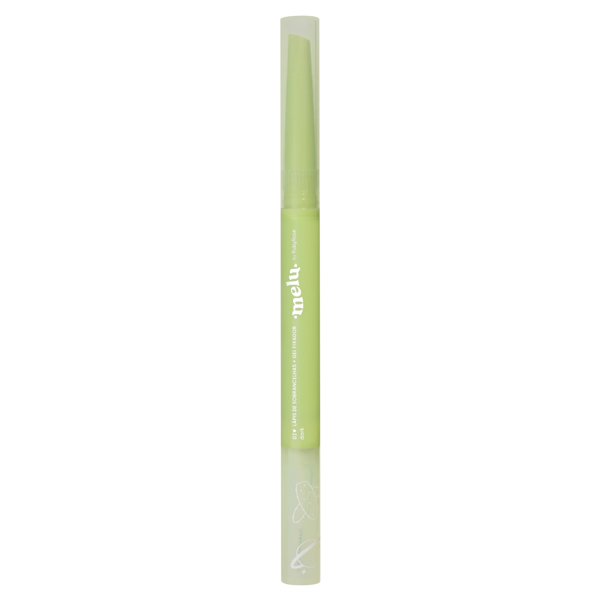 Lapis Sobrancelha Melu Rr 2402 Gel Fixador 03 Dark 1un