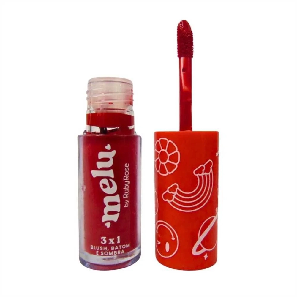 Melu 3x1 Blush, Batom E Sombra Rr 1100 3 Sweet Heart