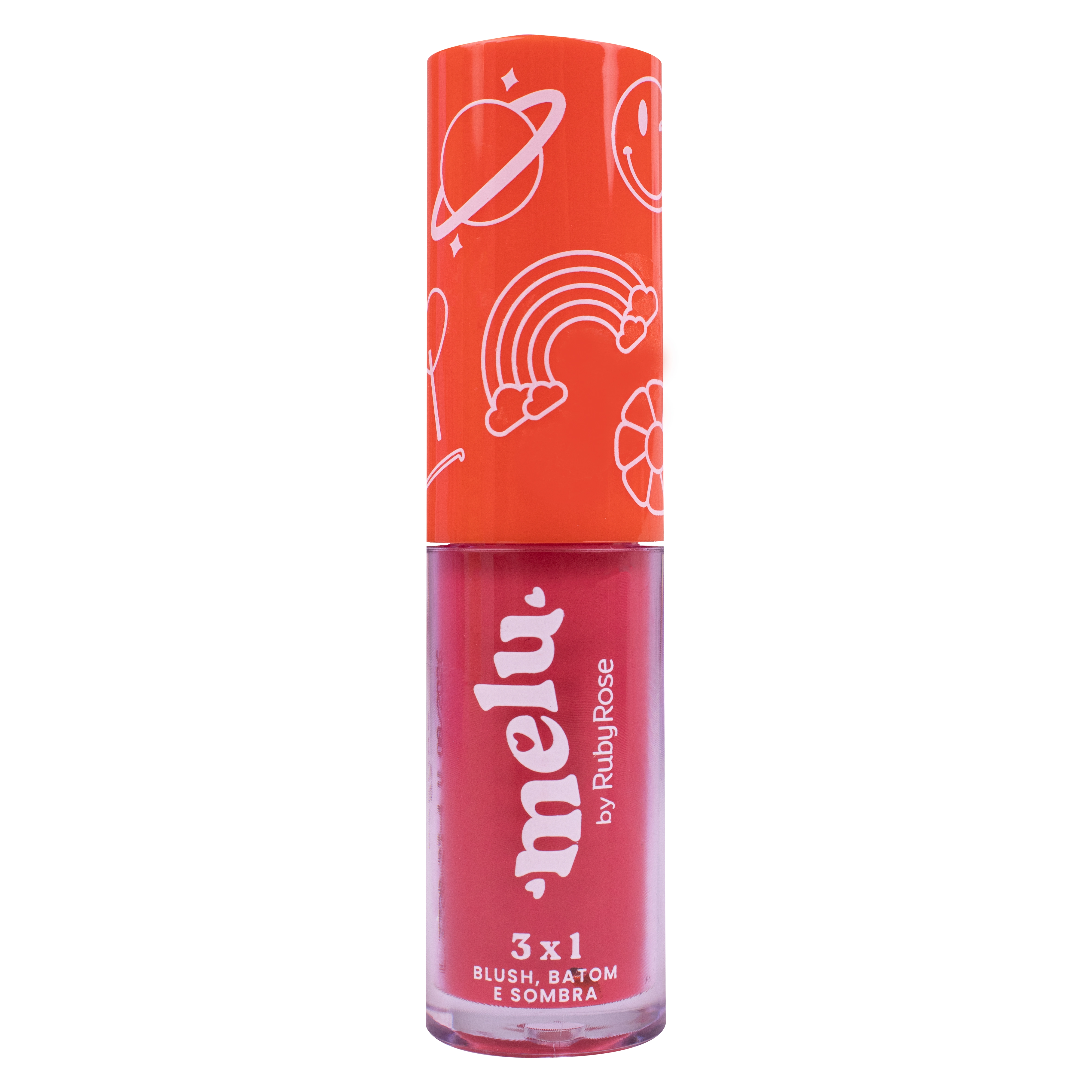 Blush Multifuncional Melu 3x1 Batom Sombra Rr 1100 2 Midnight Love 1un