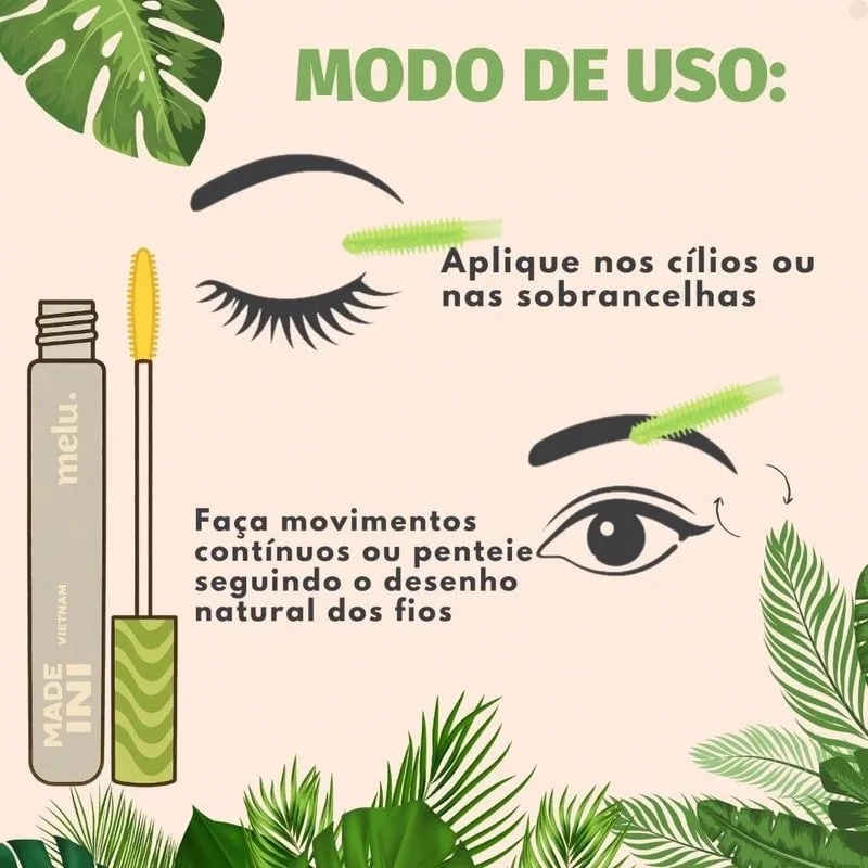 Mascara De Cilios E Sobrancelhas Vibe Praiana Made In Rre2000 Melu Ruby Rose