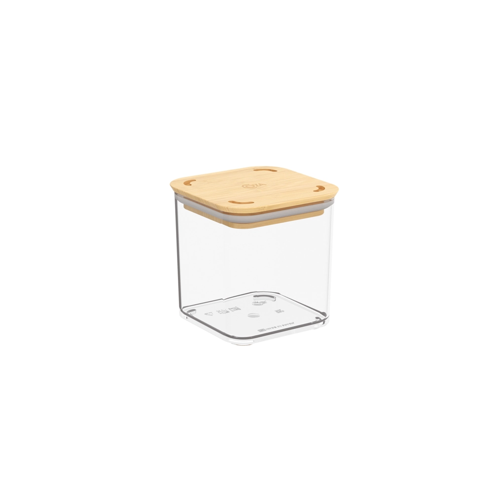 Pote Hermetico Coza 580ml C Tampa Bambu