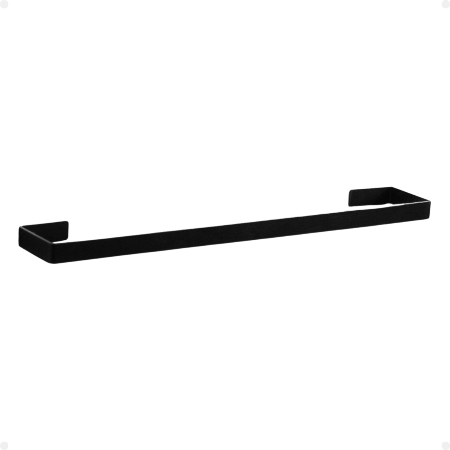 Porta Toalhas Para Banheiro Resistente Line Fita Dupla Face Preto