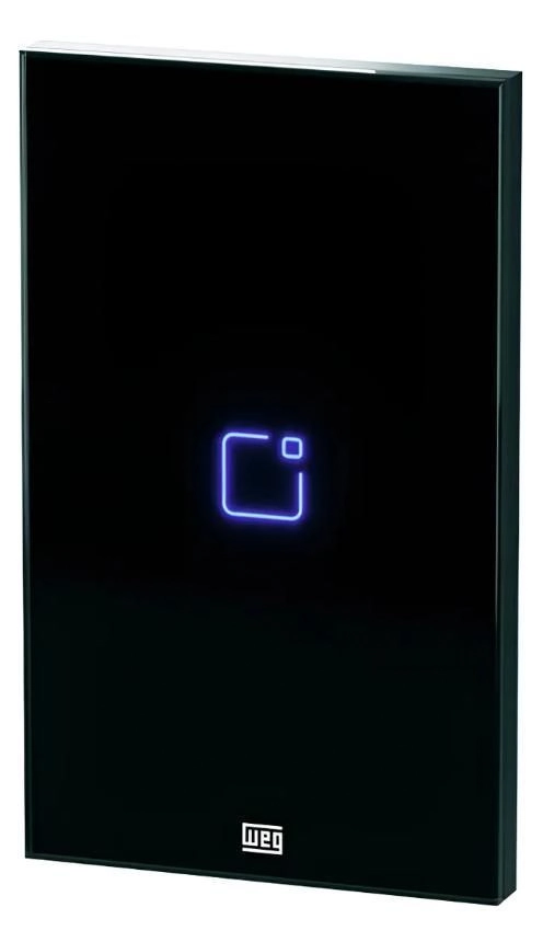 Interruptor Touch 1 Botao Wi-fi Com Placa 4x2 Whome Preto