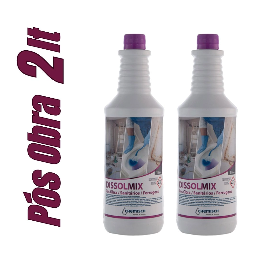 Limpador Pós Obra Dissolmix 2l Para Limpeza Pesada