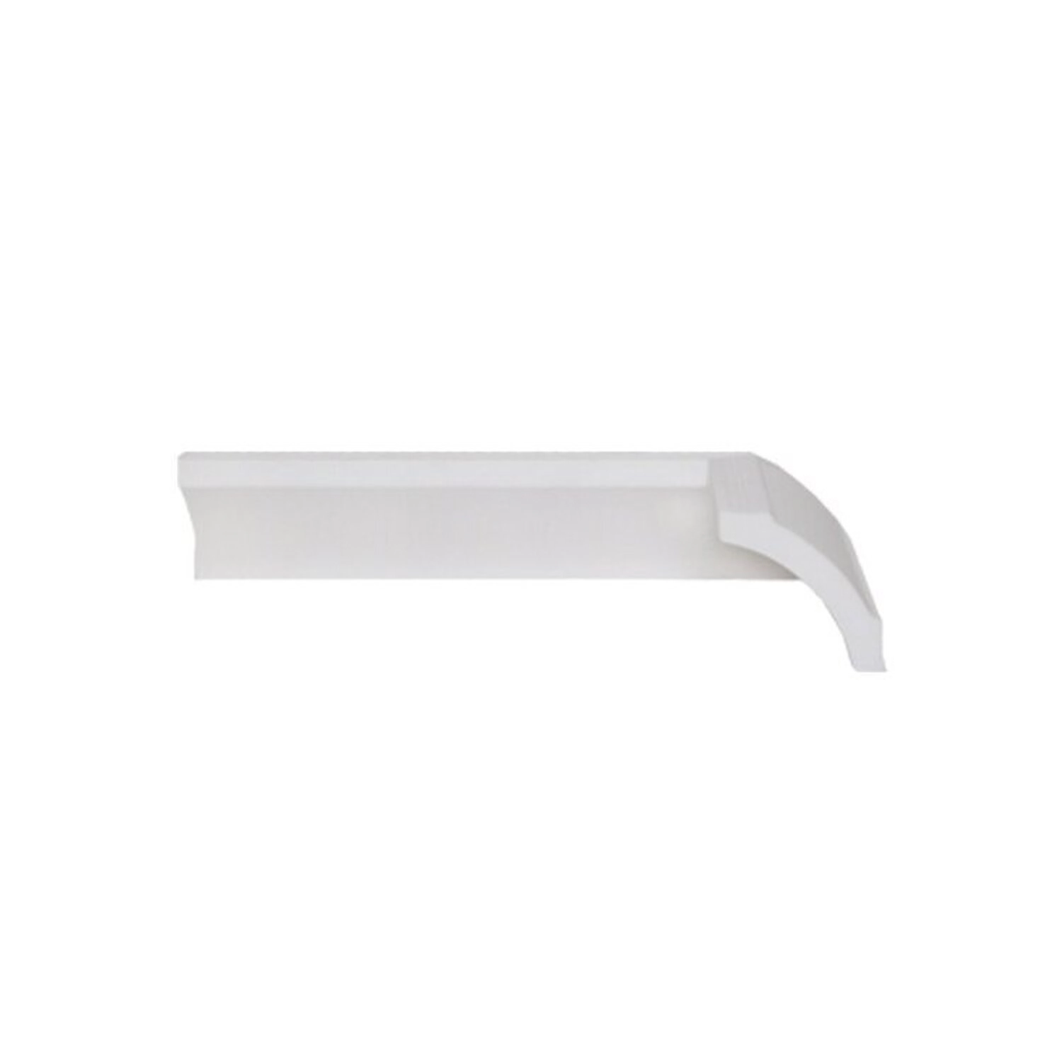 Kit Com 15 Barras Rodateto De Poliestireno 5cmx50mm Liso 30m Branco