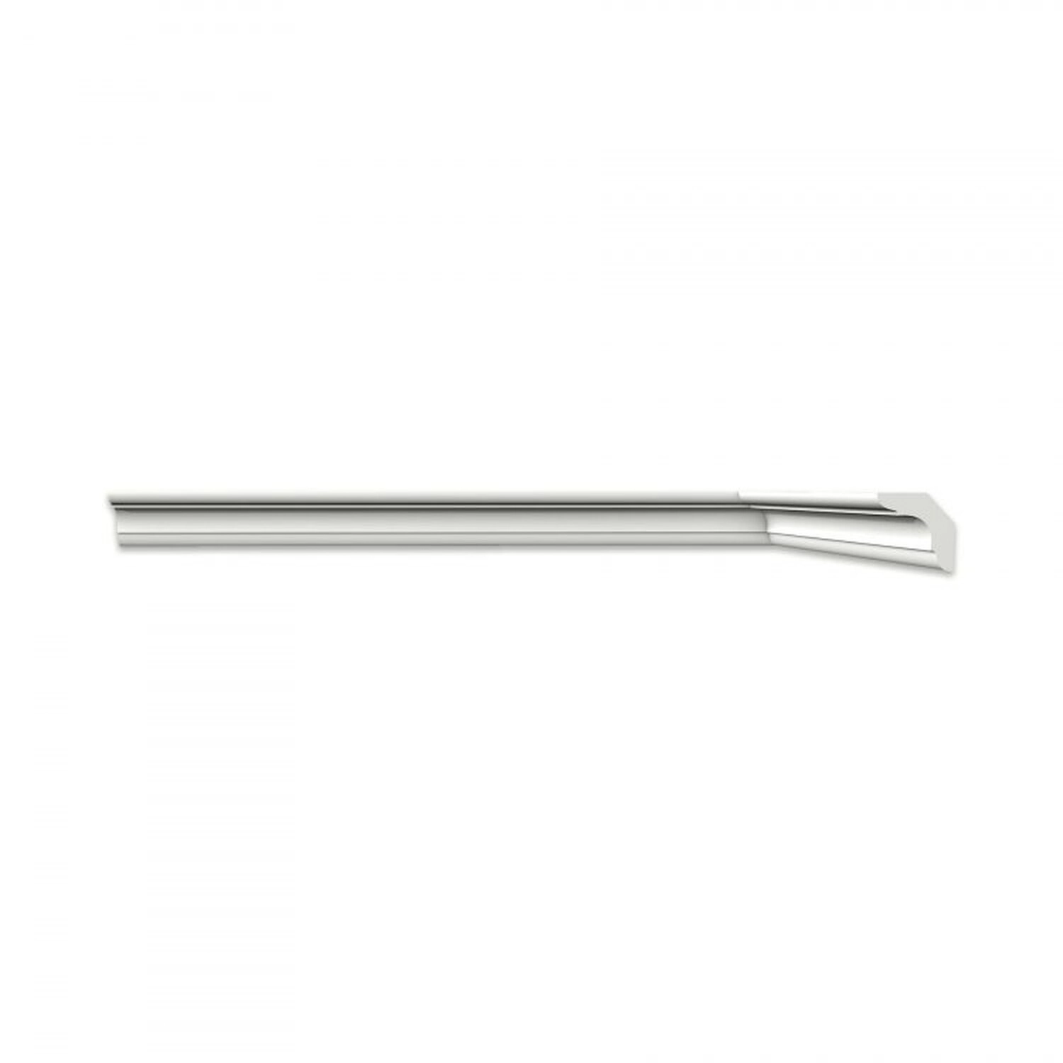 Kit 90m Linear Roda Teto Perfil De Poliestireno C50 Branco