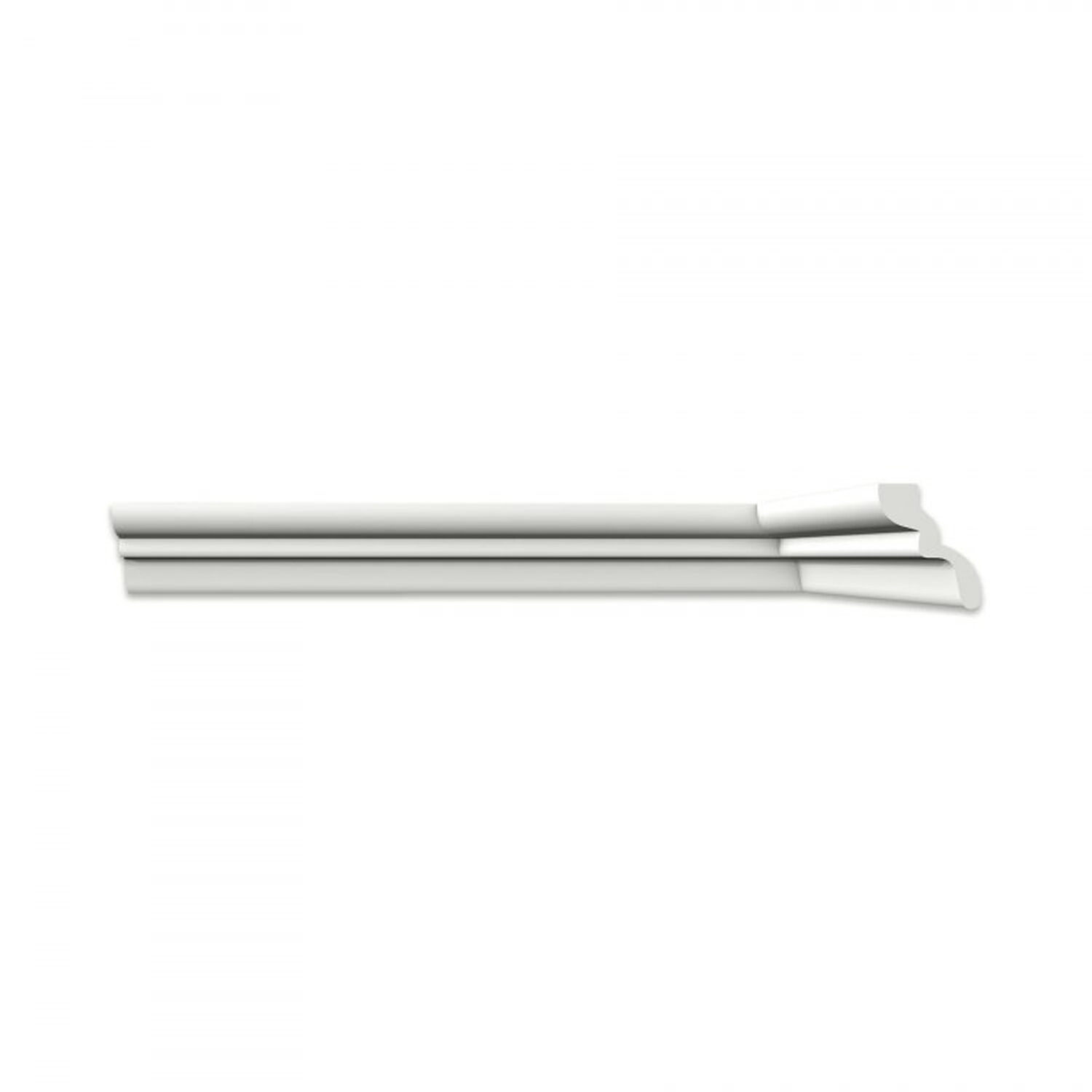 Kit 120m Linear Roda Teto Perfil De Poliestireno S50 Branco
