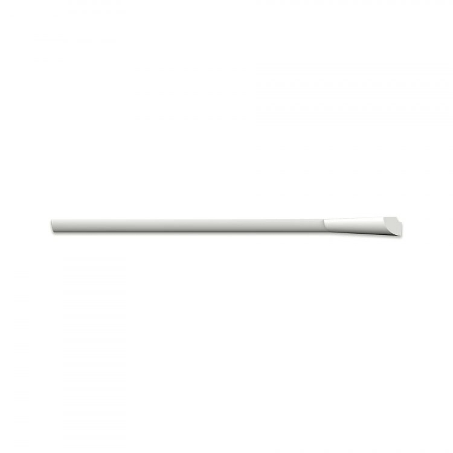 Kit 180m Linear Roda Teto D20 Perfil De Poliestireno   Branco