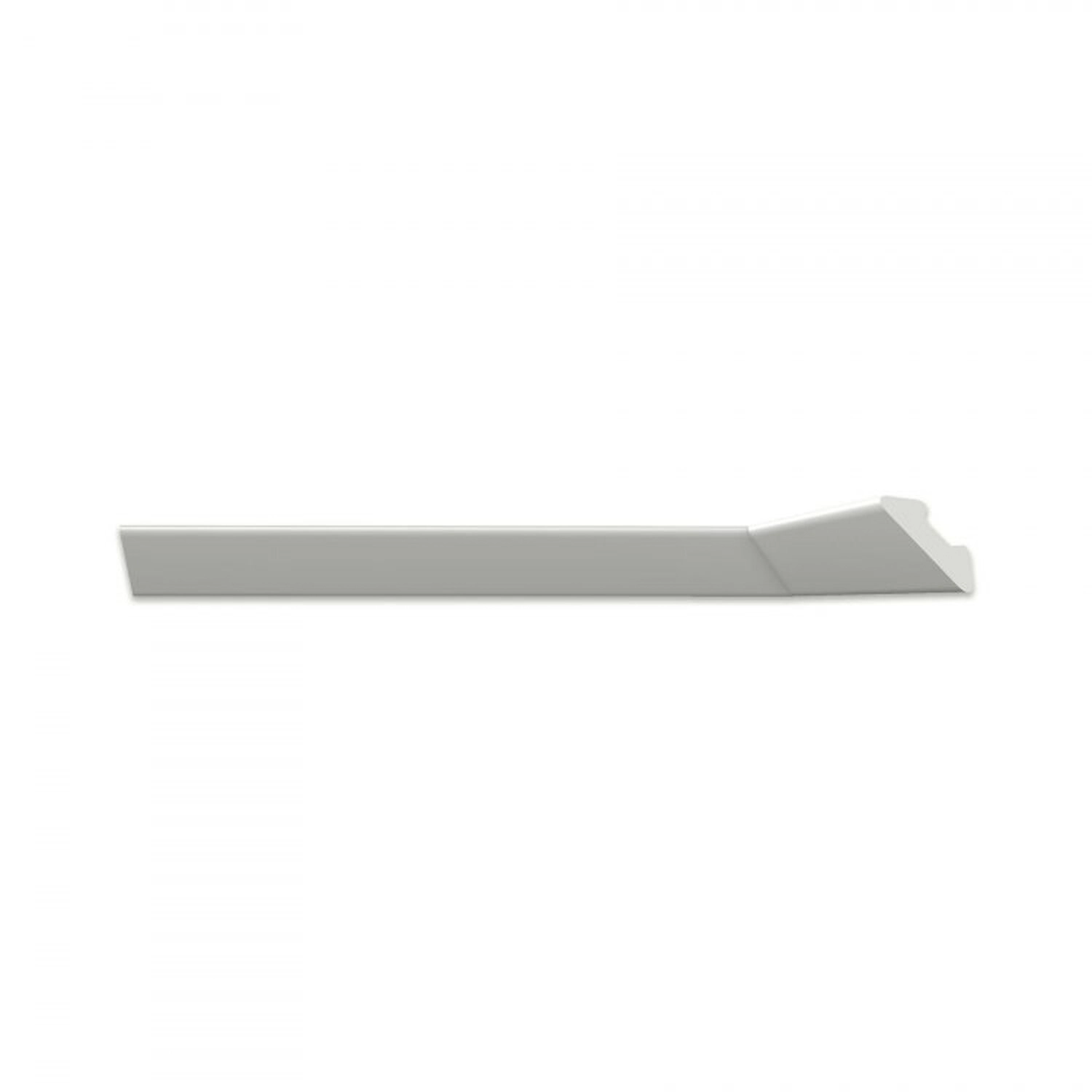 Kit 180m Linear Roda Teto Perfil De Poliestireno L45   Branco