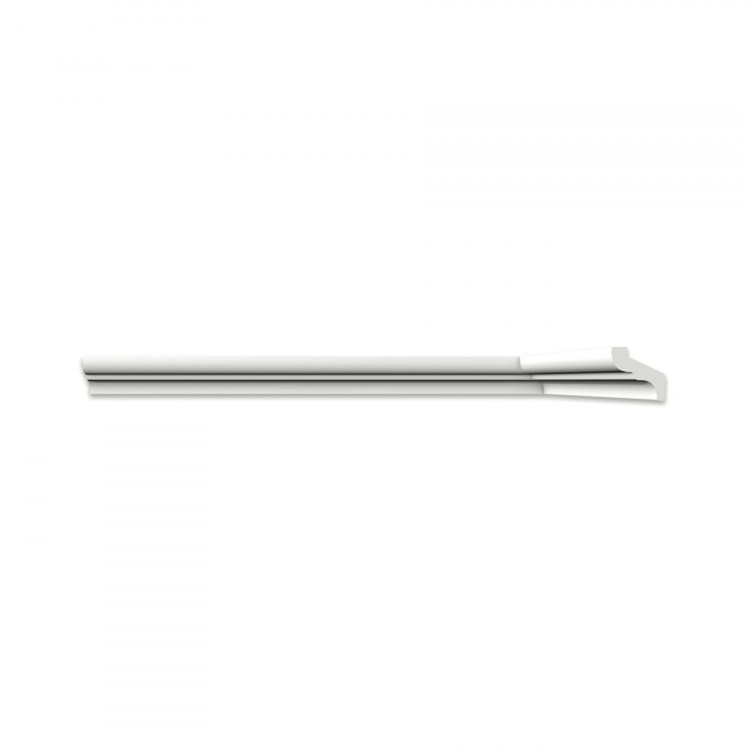Kit 180m Linear Roda Teto Perfil De Poliestireno S35 Branco