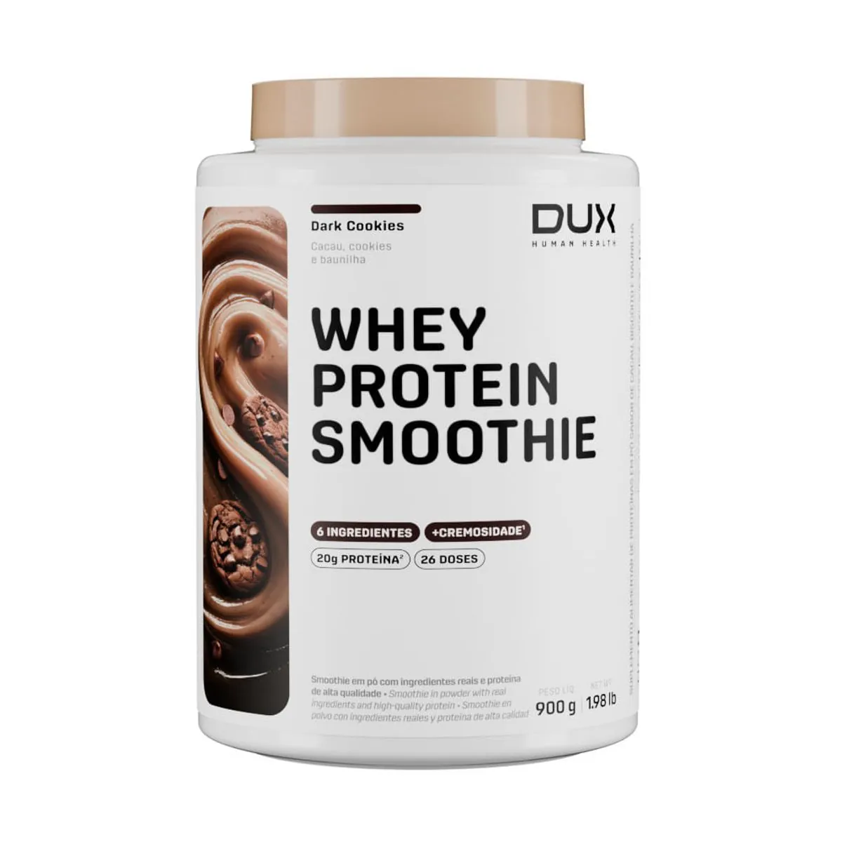 WHEY PROTEIN SMOOTHIE - POTE 900G - Dark Cookies