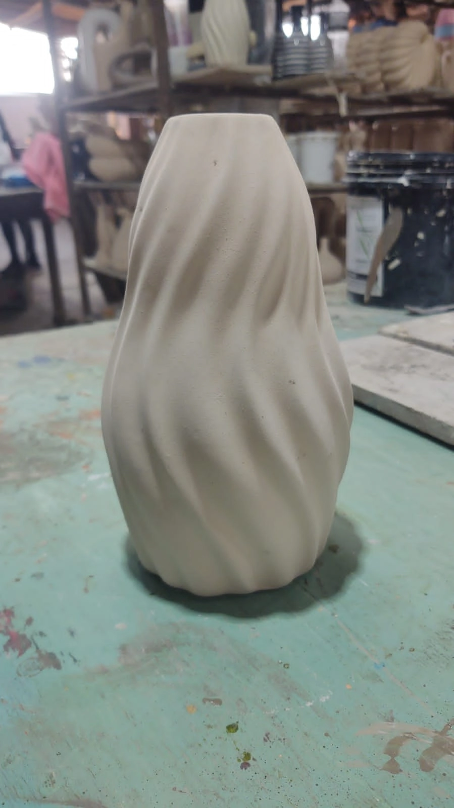 Vaso Garrafa Ceramica Nova Torcida Sandys 20x10,5cm 140 193 Starbella