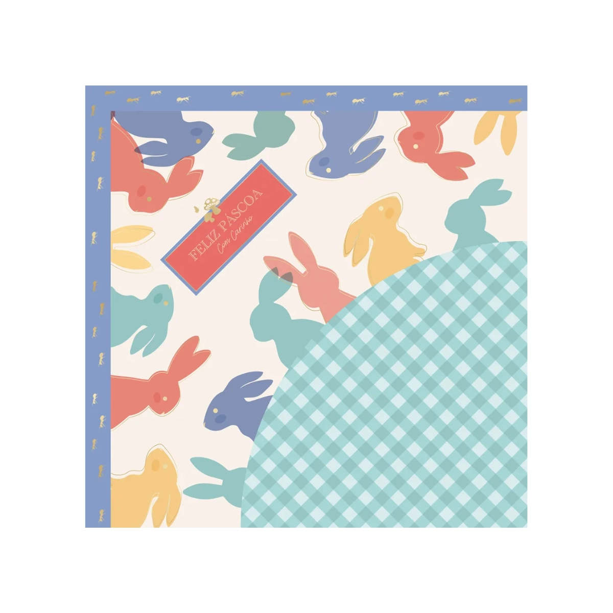 Saco Express 32x32cm Picnic Azul 25un 88500422 Cromus