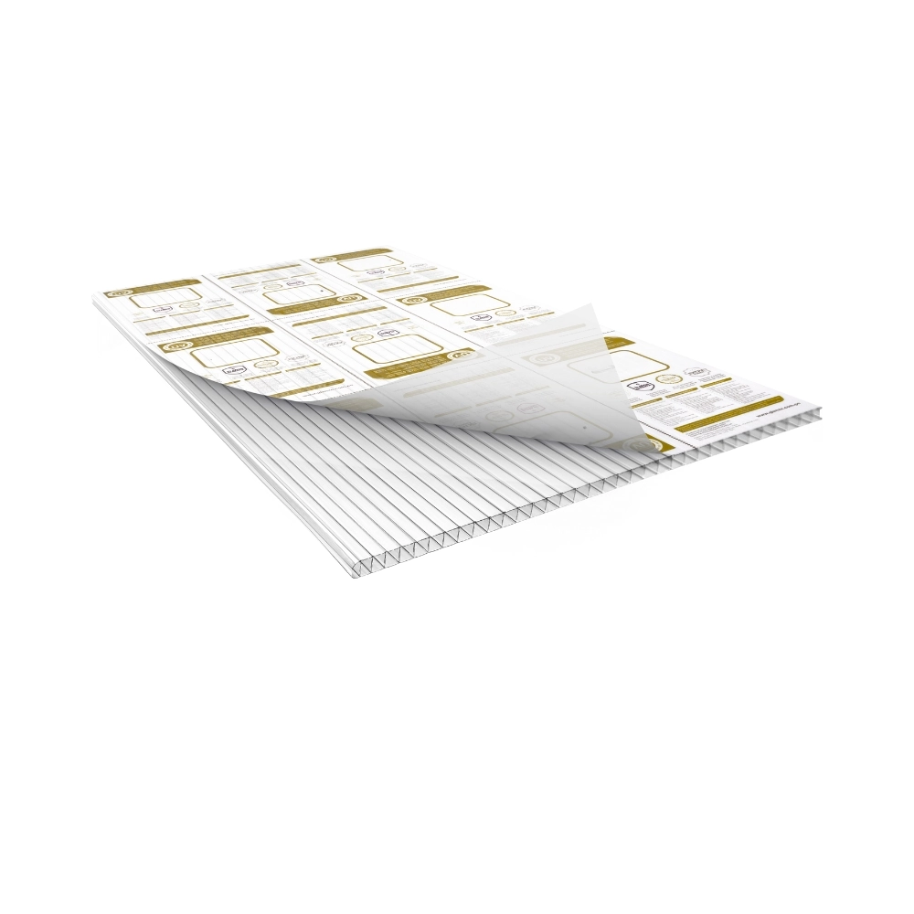 Chapa De Policarbonato Alveolar Cristal 4mm - 2,10m X 3,00m - Smart