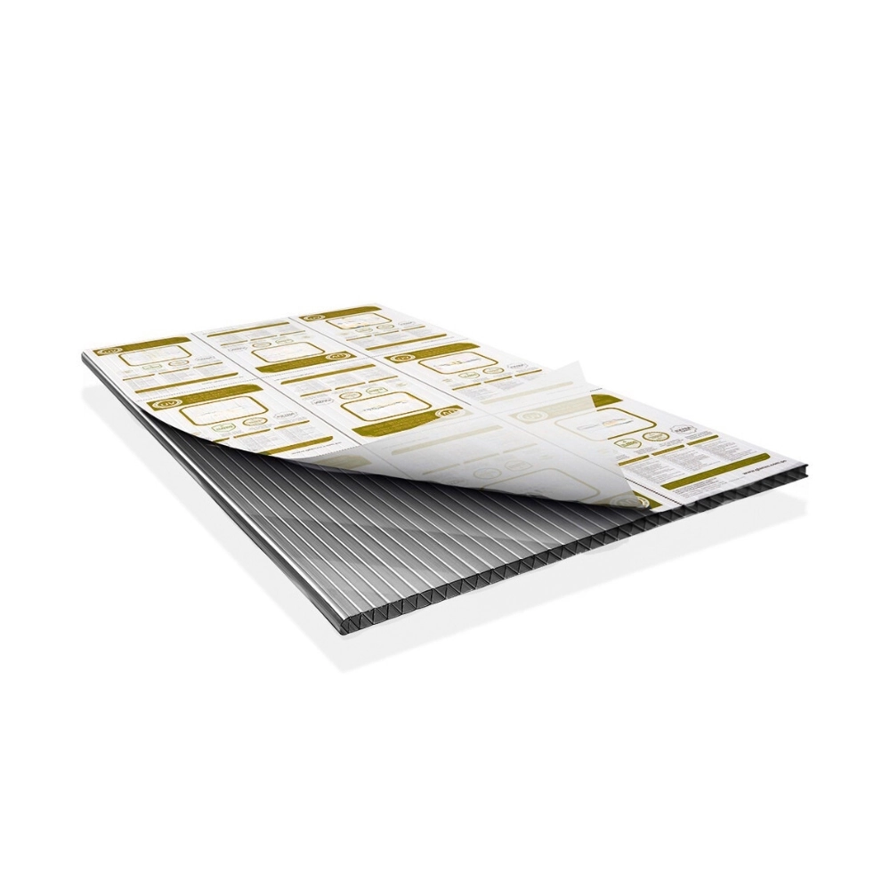 Chapa De Policarbonato Alveolar Fume 4mm - 1,05m X 6,00m - Smart