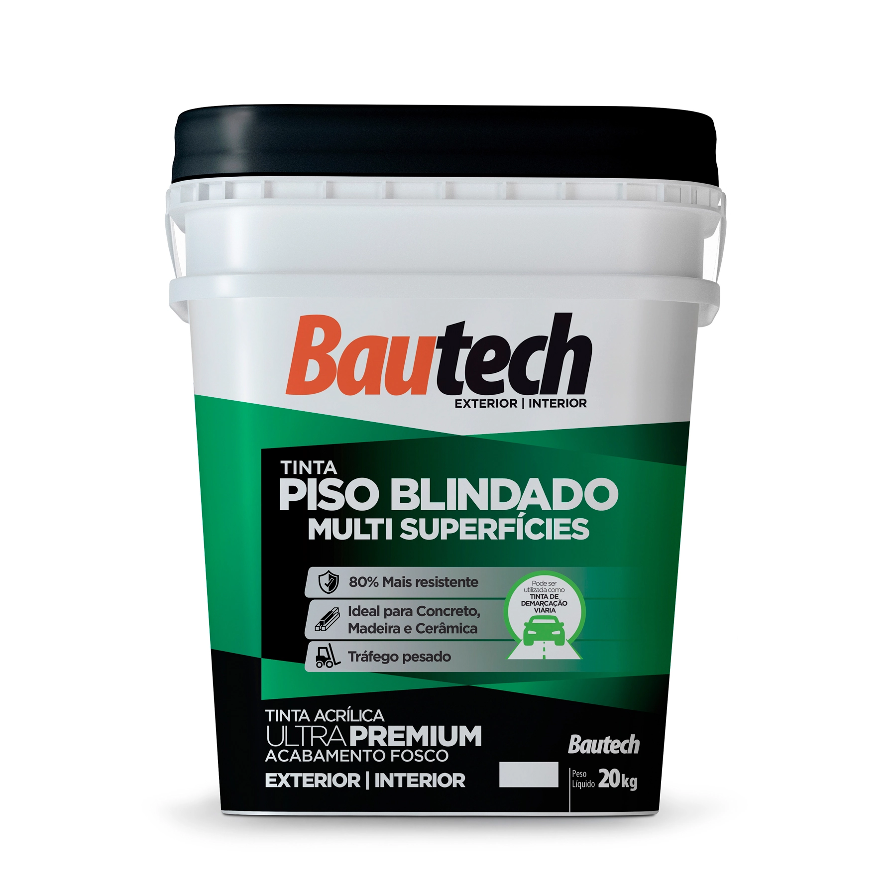 Tinta Acrílica Piso Premium Bautech Amarelo 20kg