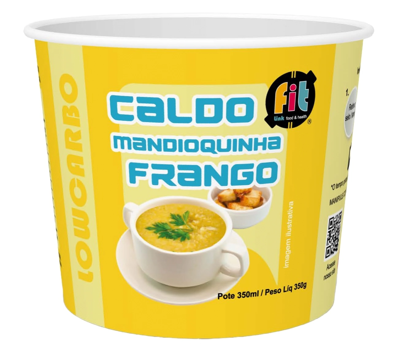 Prato Pto Fit Caldo Mandioquinha C/frango 350g