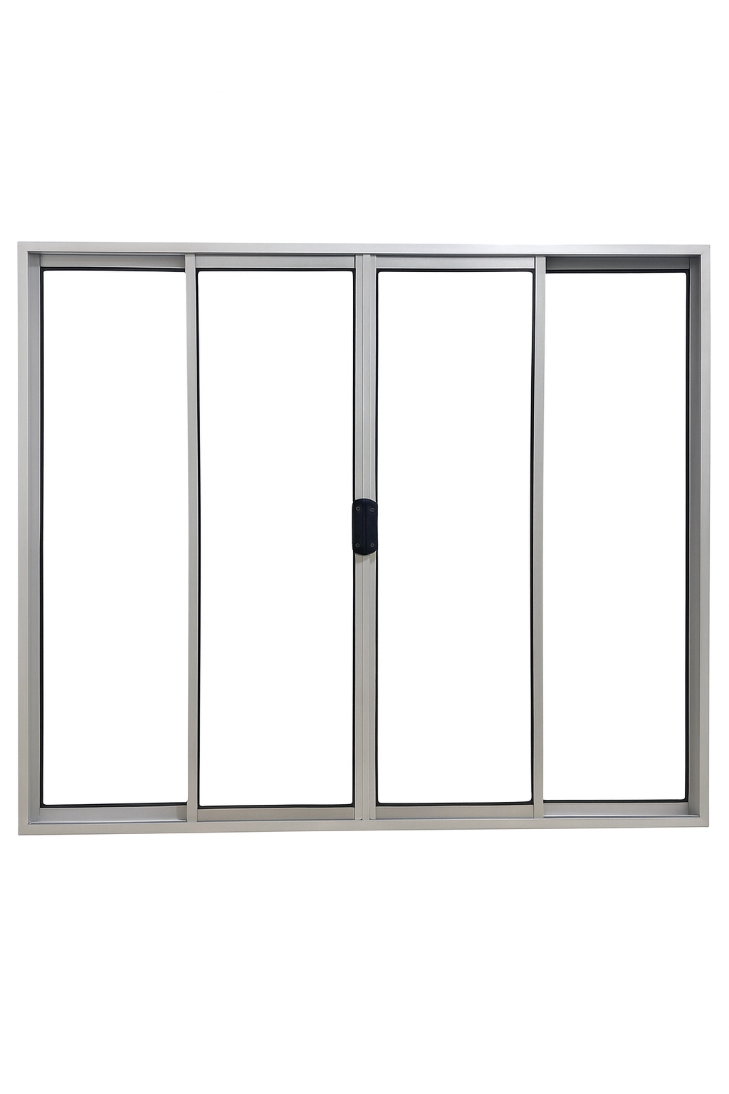 Vitrô 4 Folhas De Correr Aluminio Branco 1,00x1,20