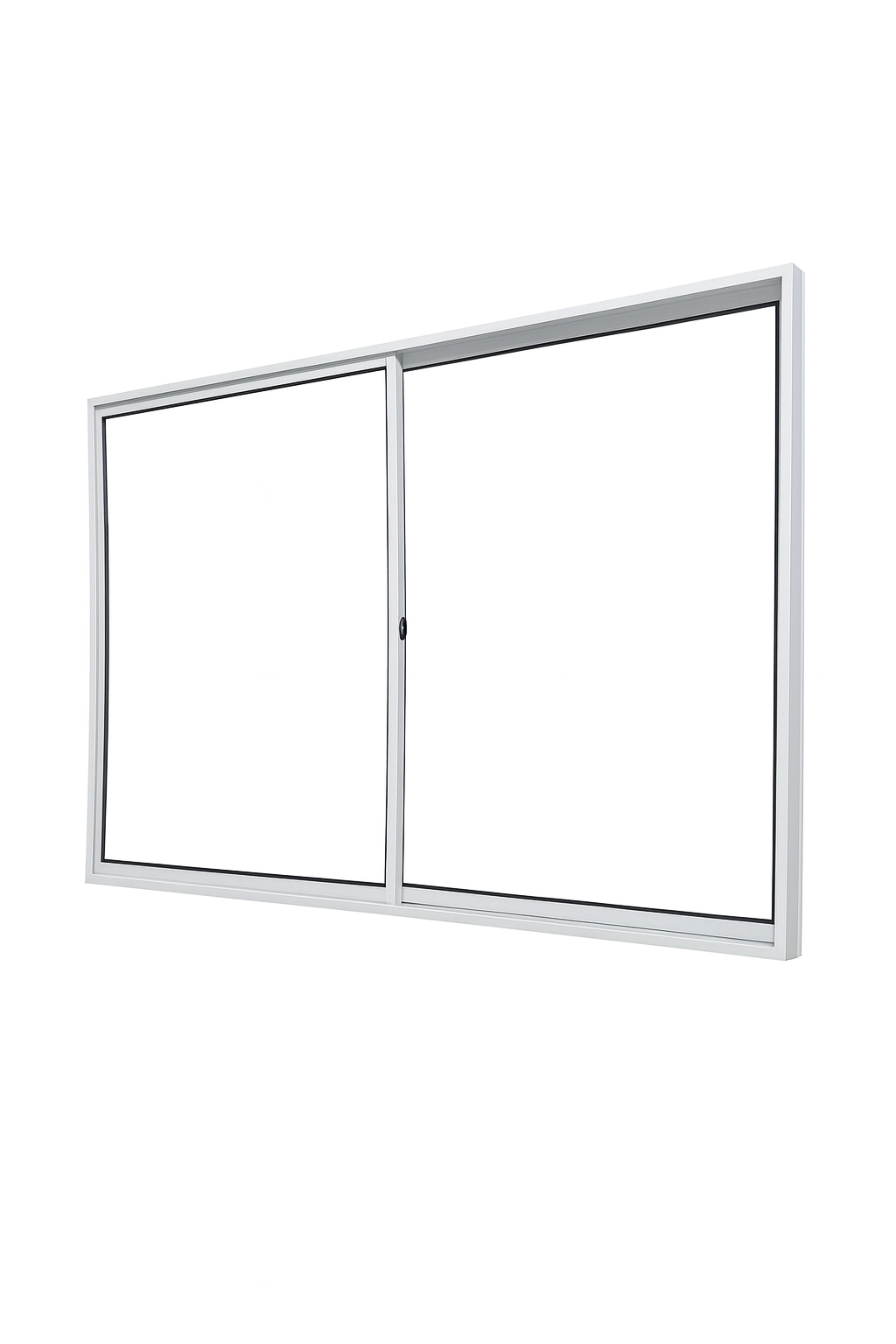 Vitrô 2 Folhas De Correr Aluminio Branco 1,00x1,50