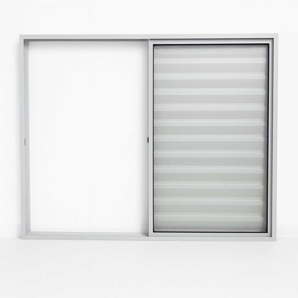 Veneziana 3 Folhas Aluminio Branco 1,00x1,20