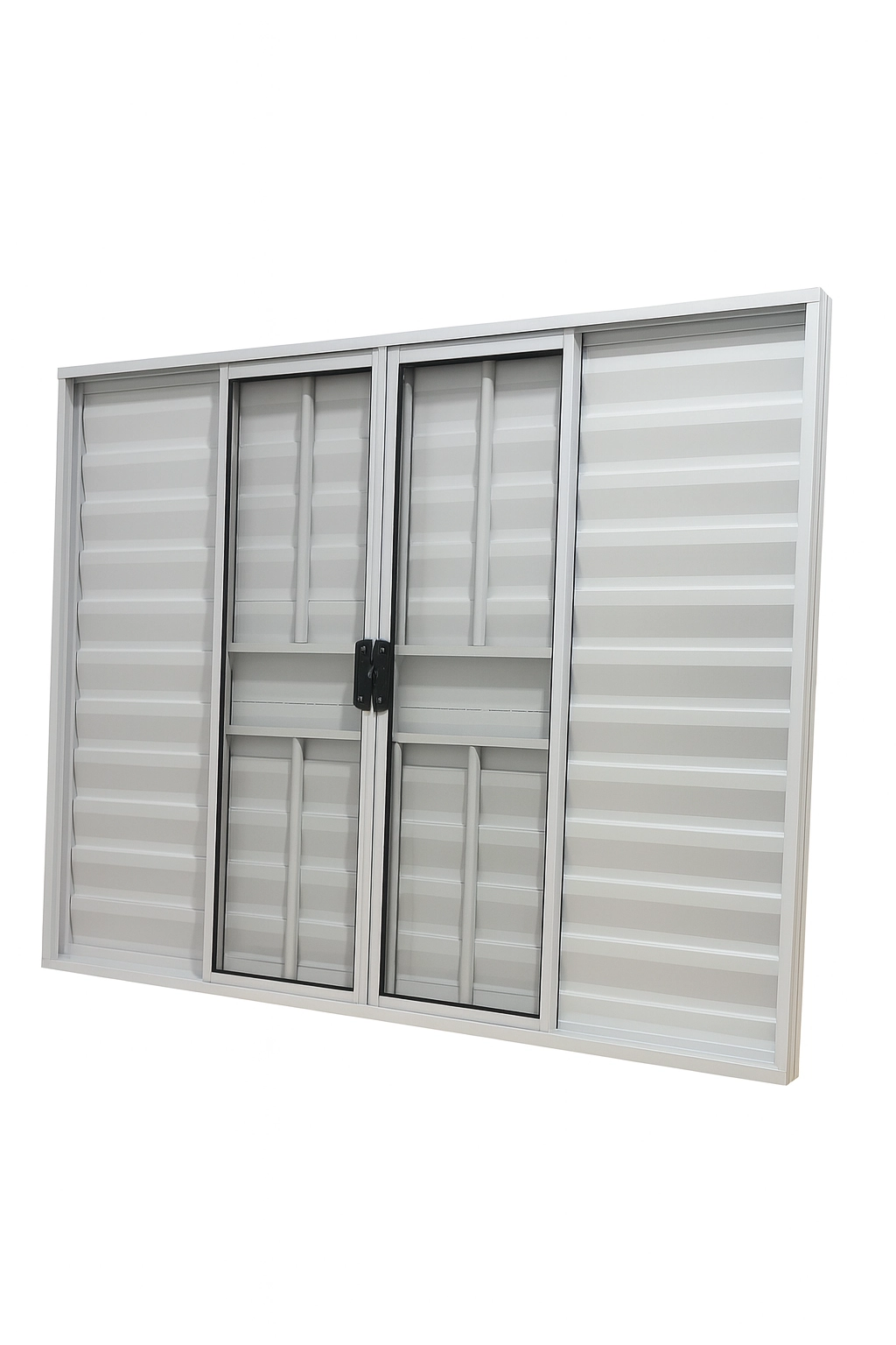 Veneziana 6 Folhas Aluminio Branco 1,00x1,50