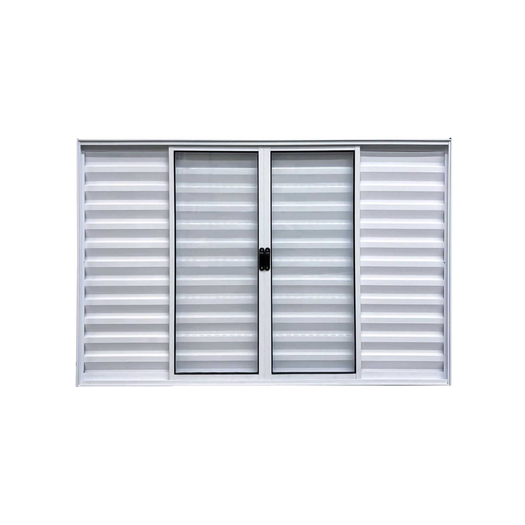 Veneziana 6 Folhas Aluminio Branco 1,00x1,00 Linha 18 Modular