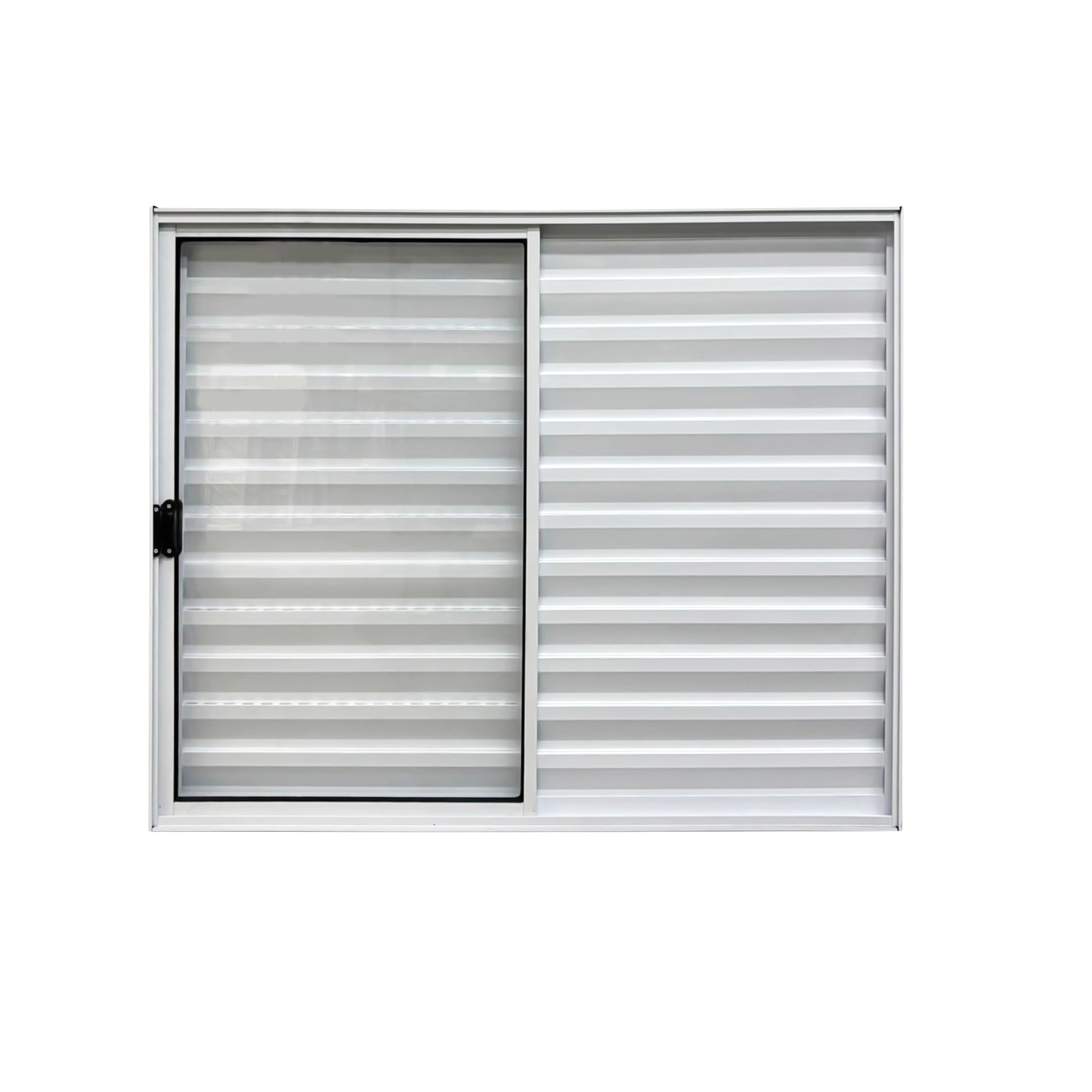 Veneziana 3 Folhas Aluminio Branco 1,20x1,50 Linha 18 Modular