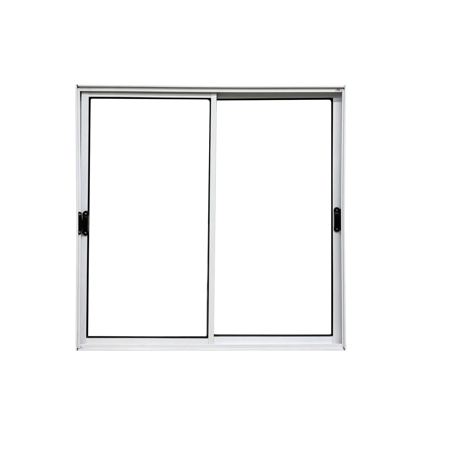 Vitrô 2 Folhas Móveis De Correr Aluminio Branco 1,20x1,20 Linha 18 Modular