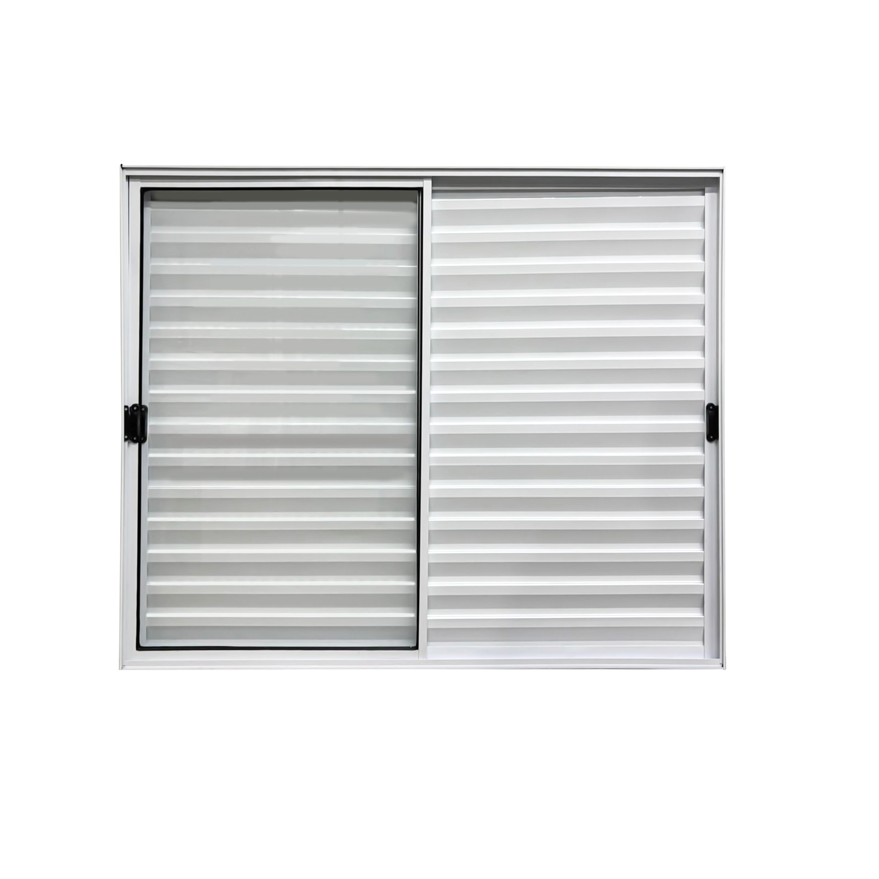 Veneziana 3 Folhas Móveis Aluminio Branco 1,00x1,20 Linha 18 Modular