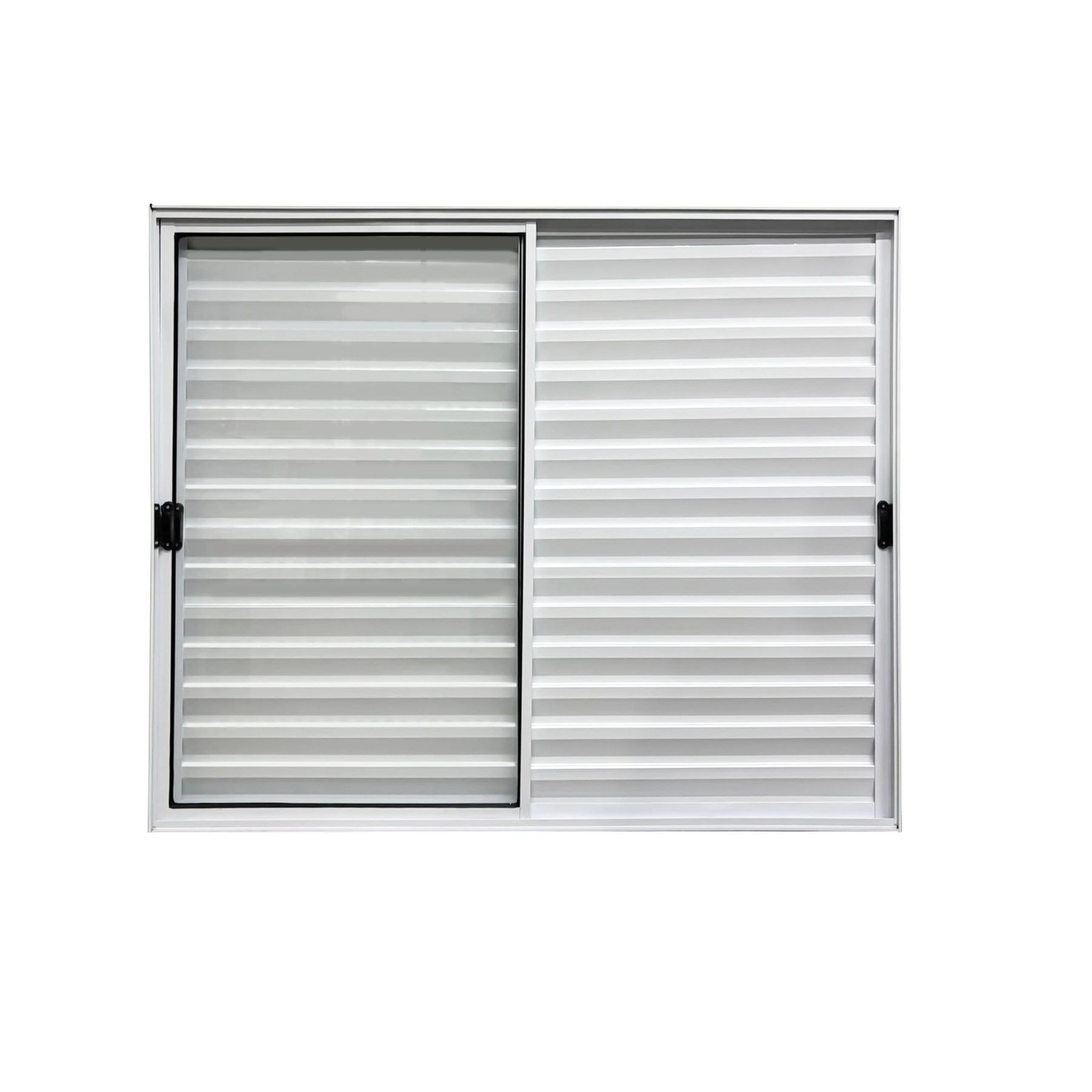 Veneziana 3 Folhas Móveis Aluminio Branco 1,20x1,50 Linha 18 Modular