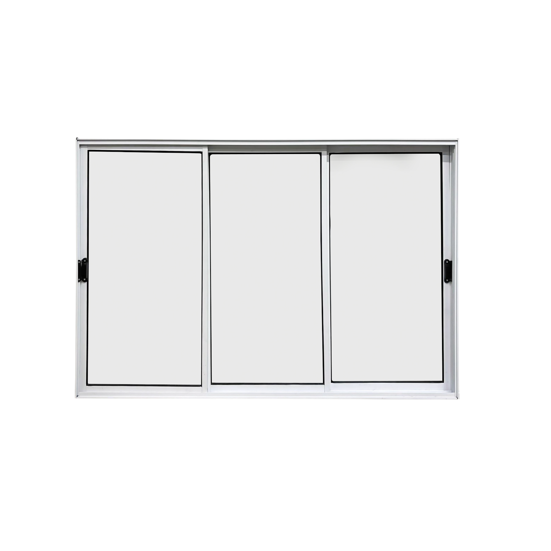 Vitrô 3 Folhas Móveis De Correr Aluminio Branco 1,20x2,00 Linha 18 Modular