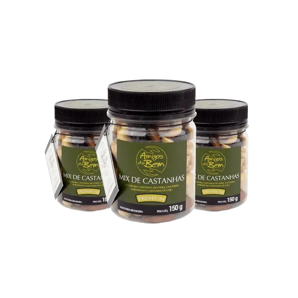 Combo 3 Mix Premium Castanhas 150g