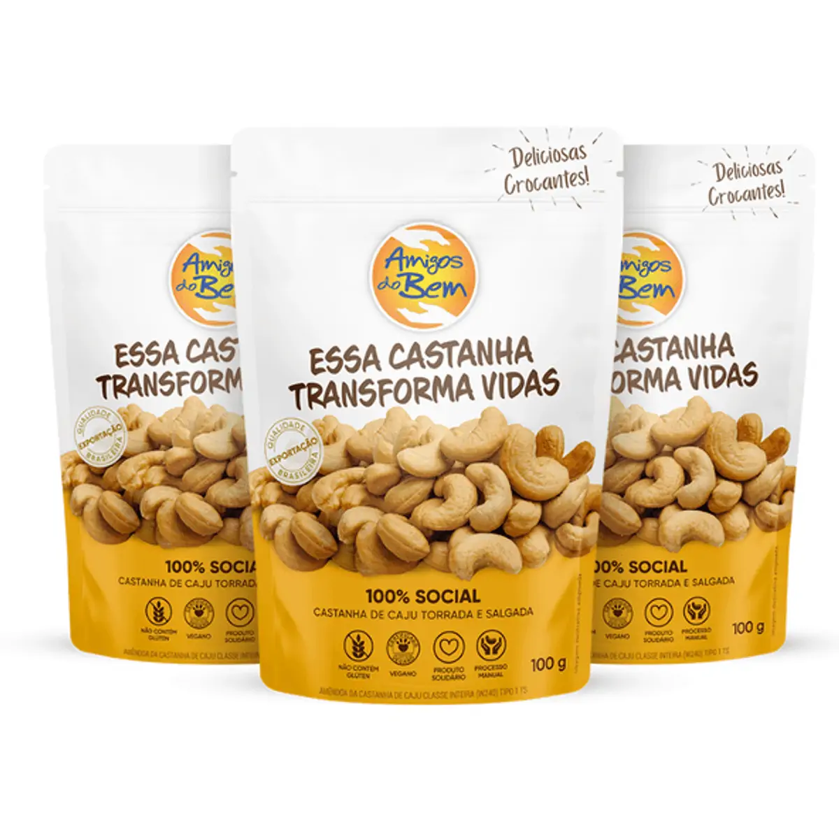 Combo 3 Castanhas de Caju 100g