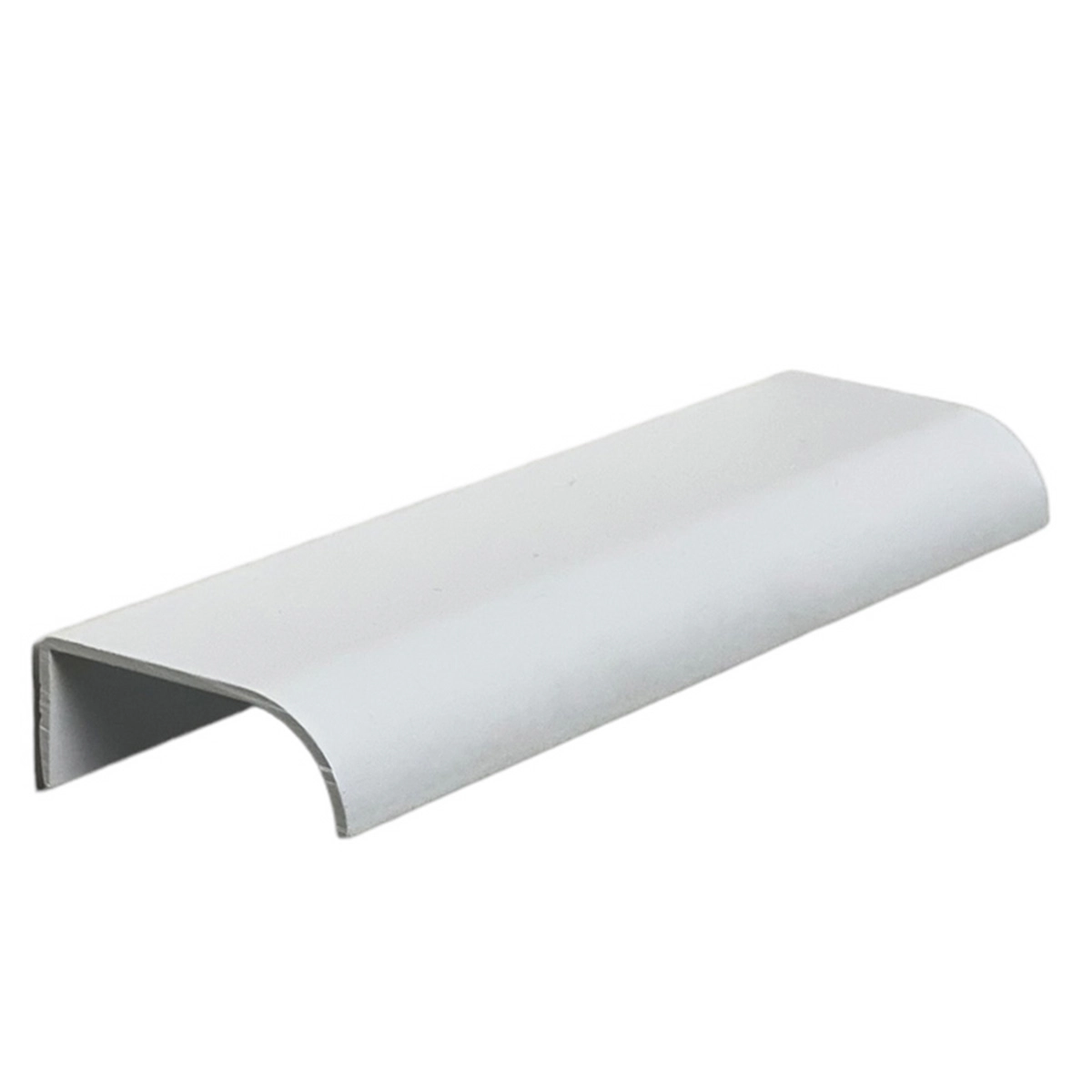Kit 50 Puxadores Para Móveis Wave Reto Alumínio Branco 125mm Aluminium Decor