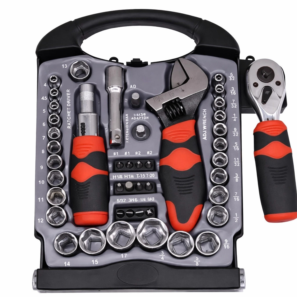 Conjunto De Ferramentas Kit Com 45 Peças Aço Profissional