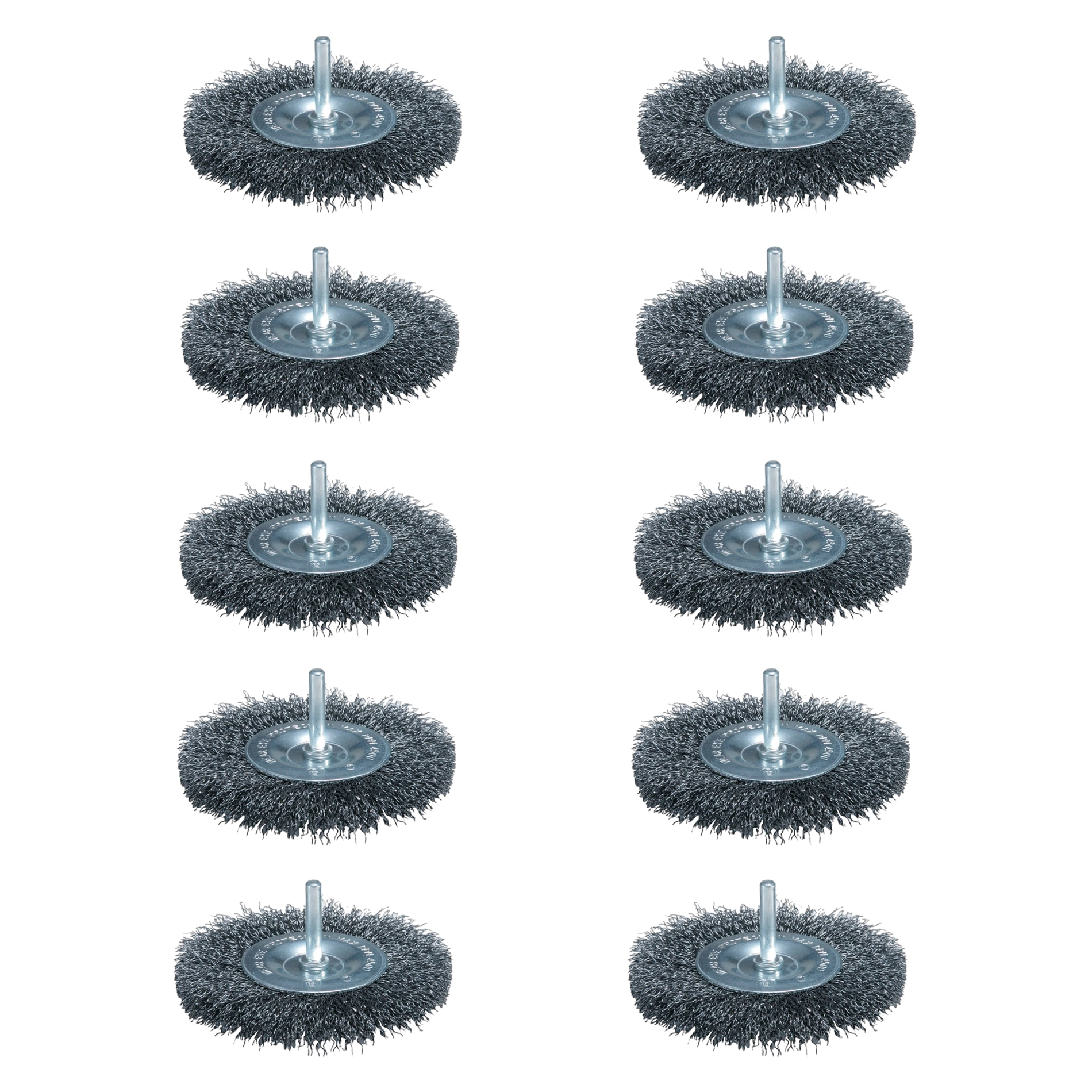 Escova De Aço Circular Ondulado 63mm Com Haste Makita D-39970 - 10 Unidades