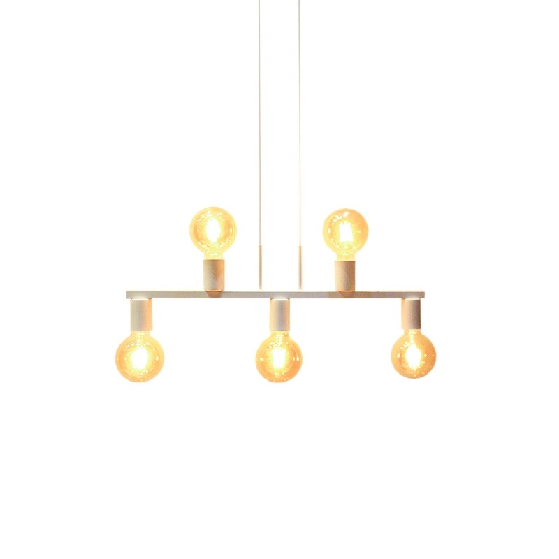 Pendente New Bar Branco 66cm E27 Bivolt Para Salas E Quartos