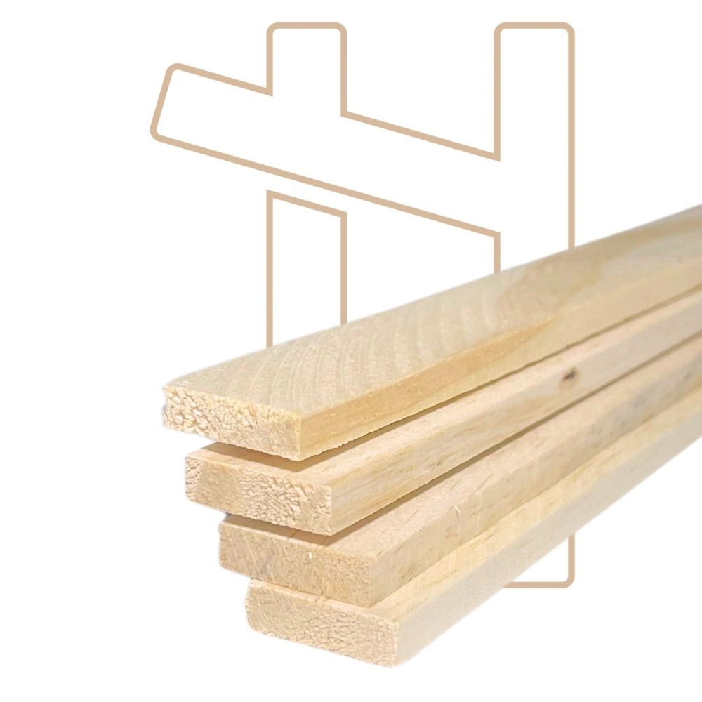 40 Ripas De Pinus 2x0,5cm - 85cm De Comprimento