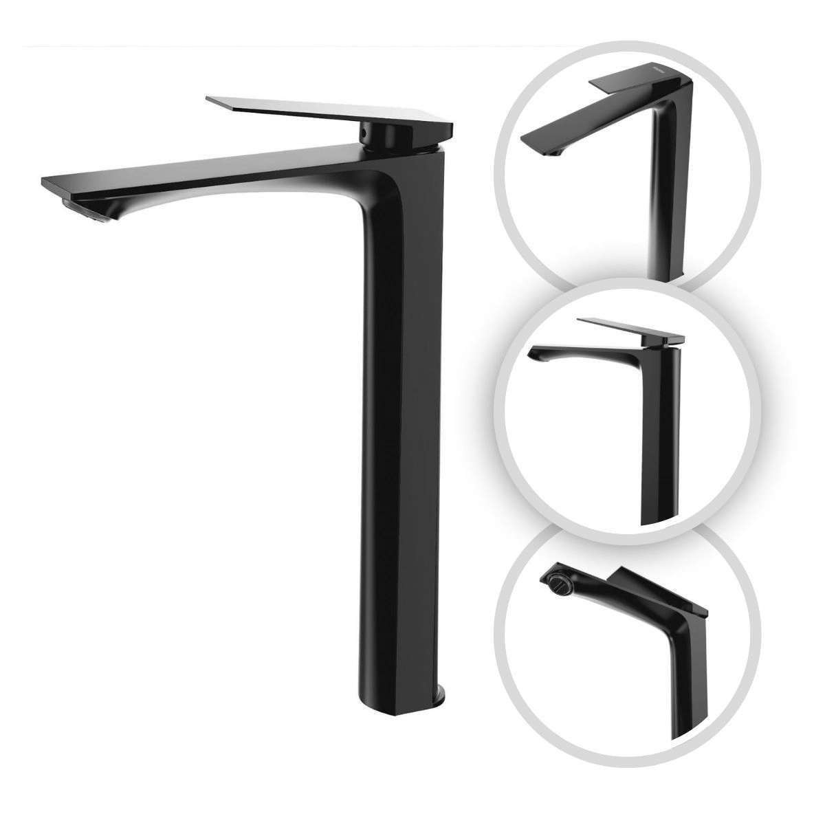 Torneira Banheiro Misturador 100% Metal Premium Alta Atenas Preto