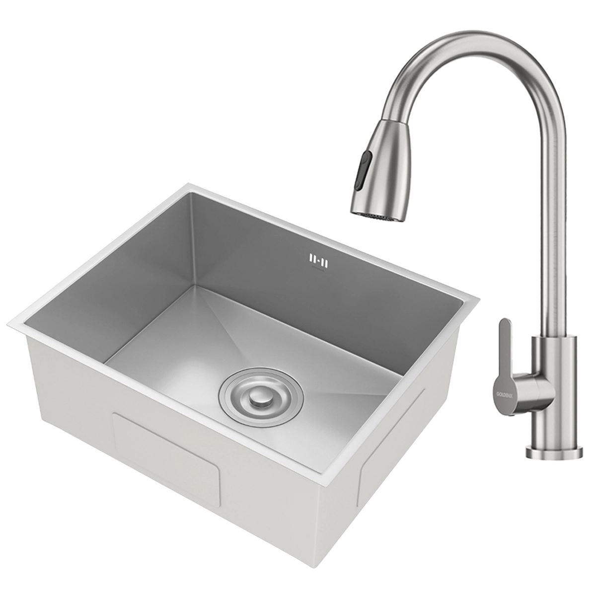 Kit Cuba Gourmet Lisboa Aço Inox 304 E Torneira Gourmet Roma Aço Inox Goldenx