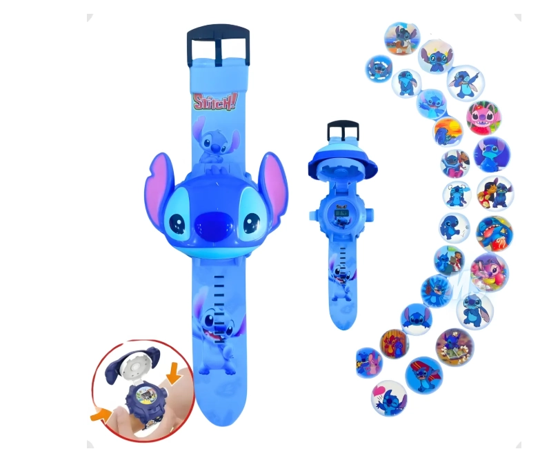 Relogio Stitch Projetor Casa Nova