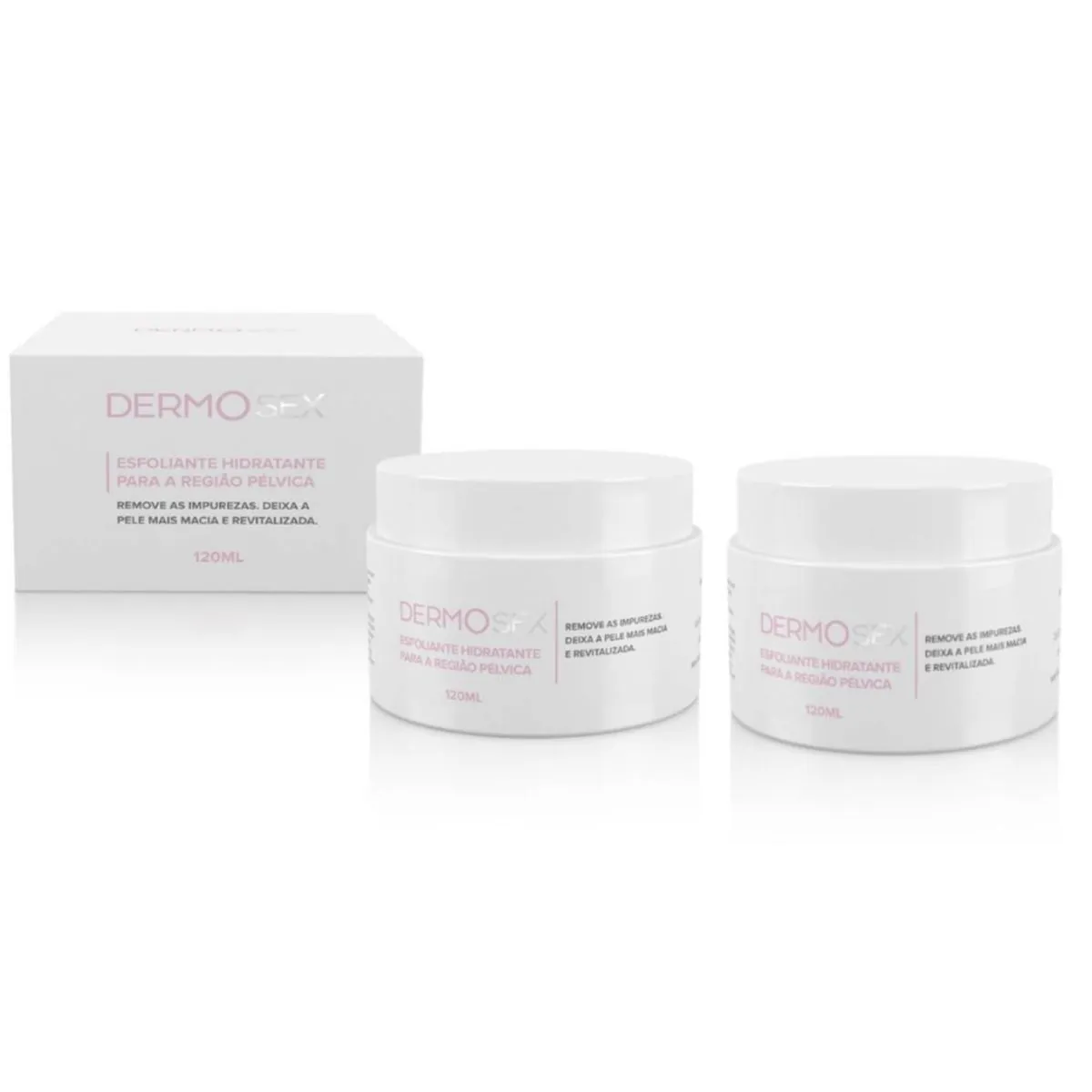 Combo 2x Esfoliante Para Região Íntima Ação Calmante e Renovadora Dermosex 120ml
