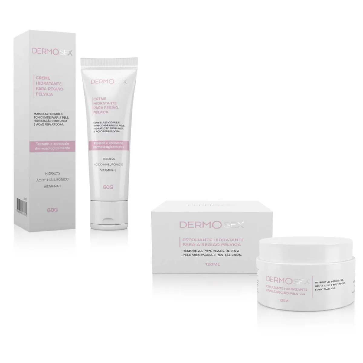 Estetica Intima Feminina Kit com Esfoliante e Hidratante de Virilha