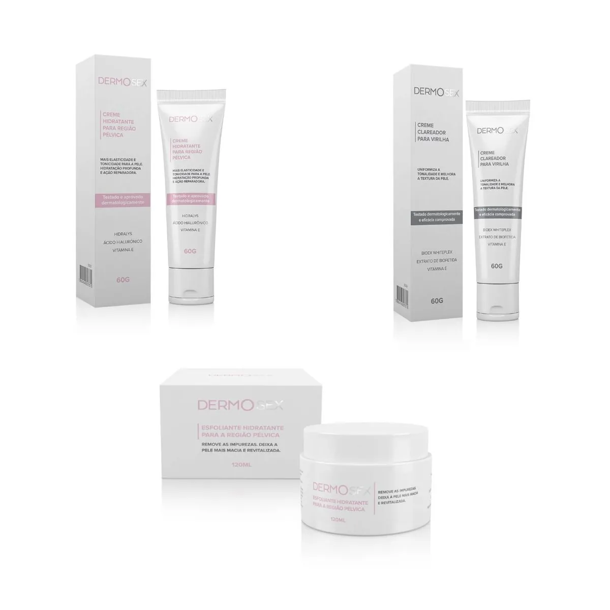 Kit Beleza Intima Feminina Estética Skincare Para Região Pélvica