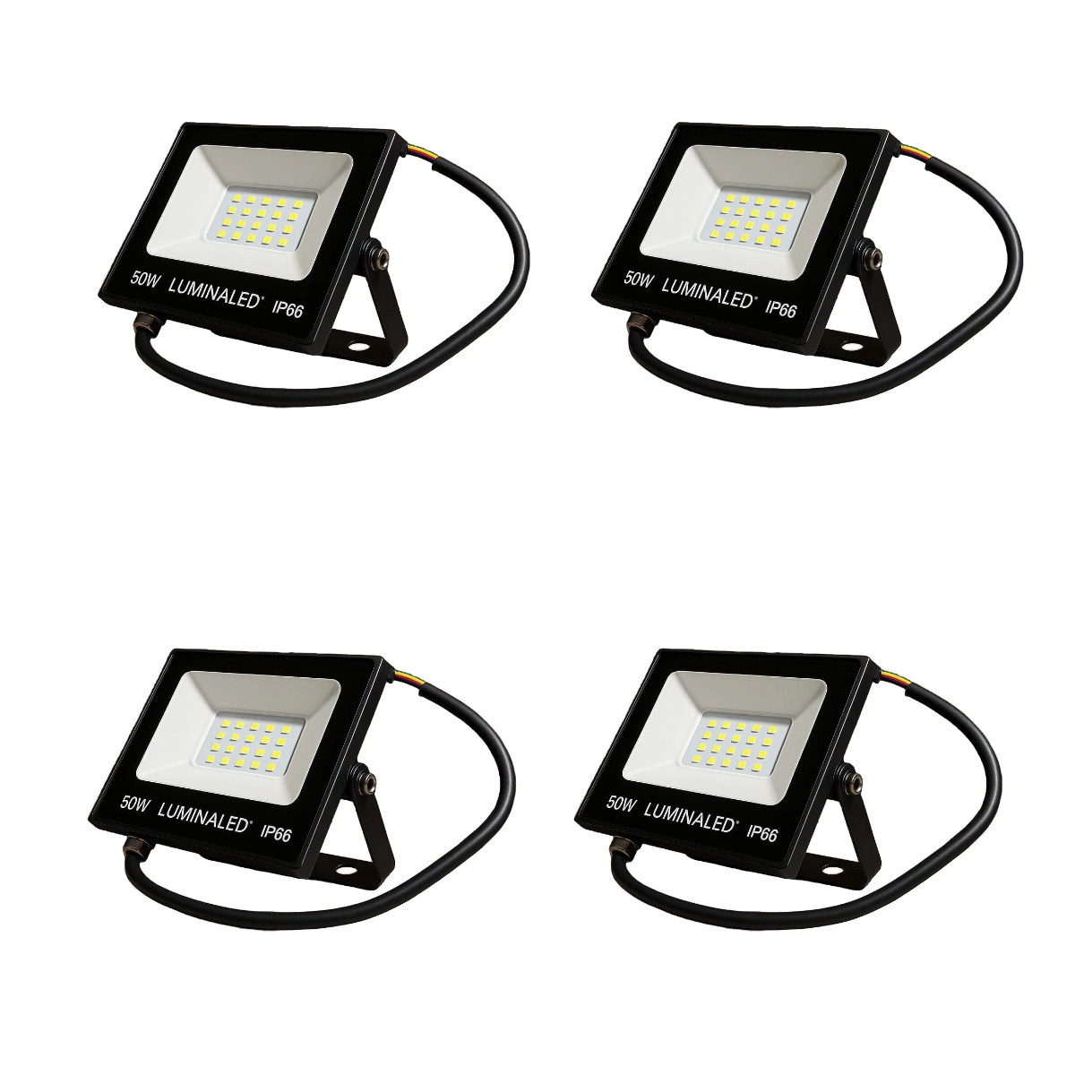 Refletor Led 50w Branco Frio Variações:kit 4