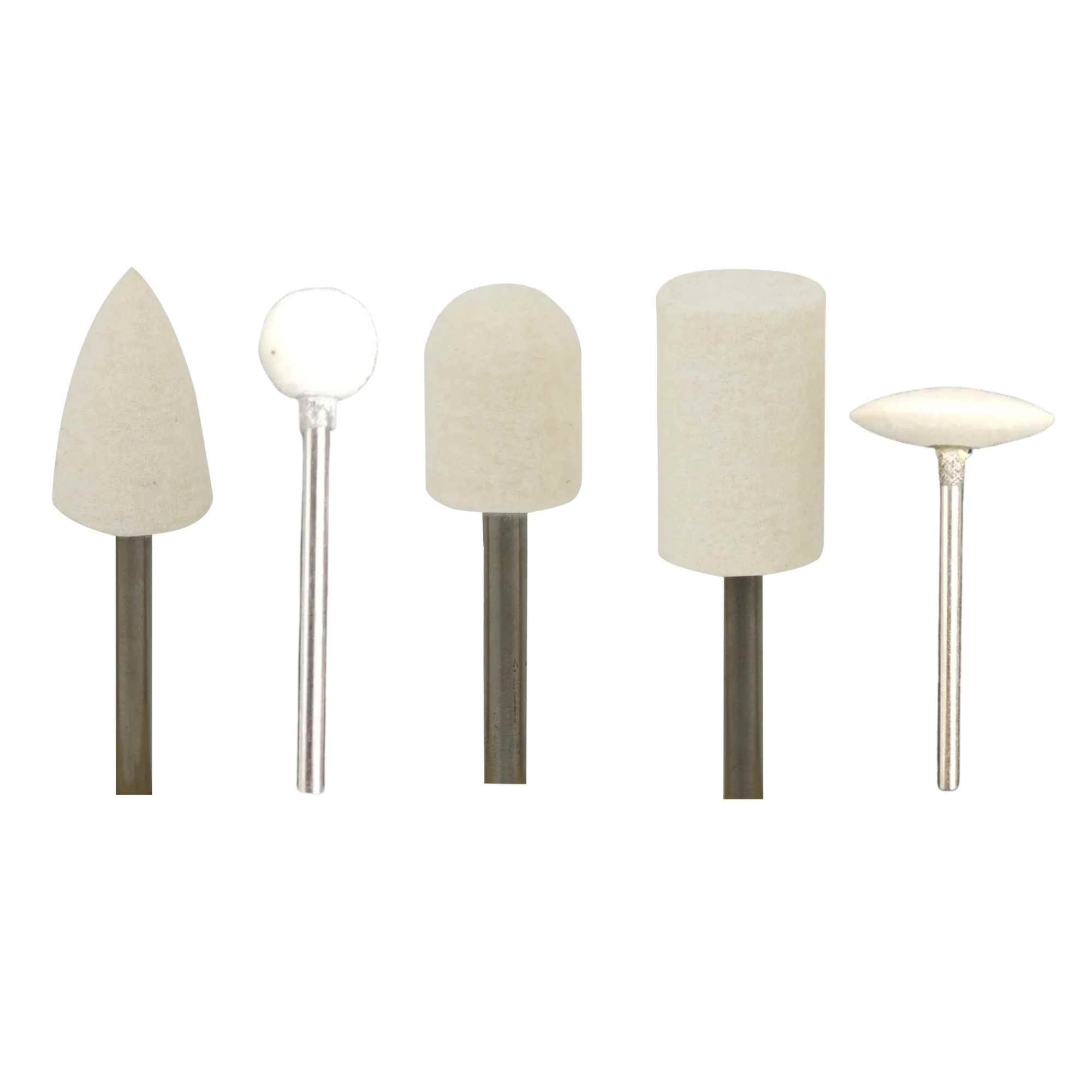 Kit Ponta Montada De Feltro 05 Pçs Micro Retífica- Dremel