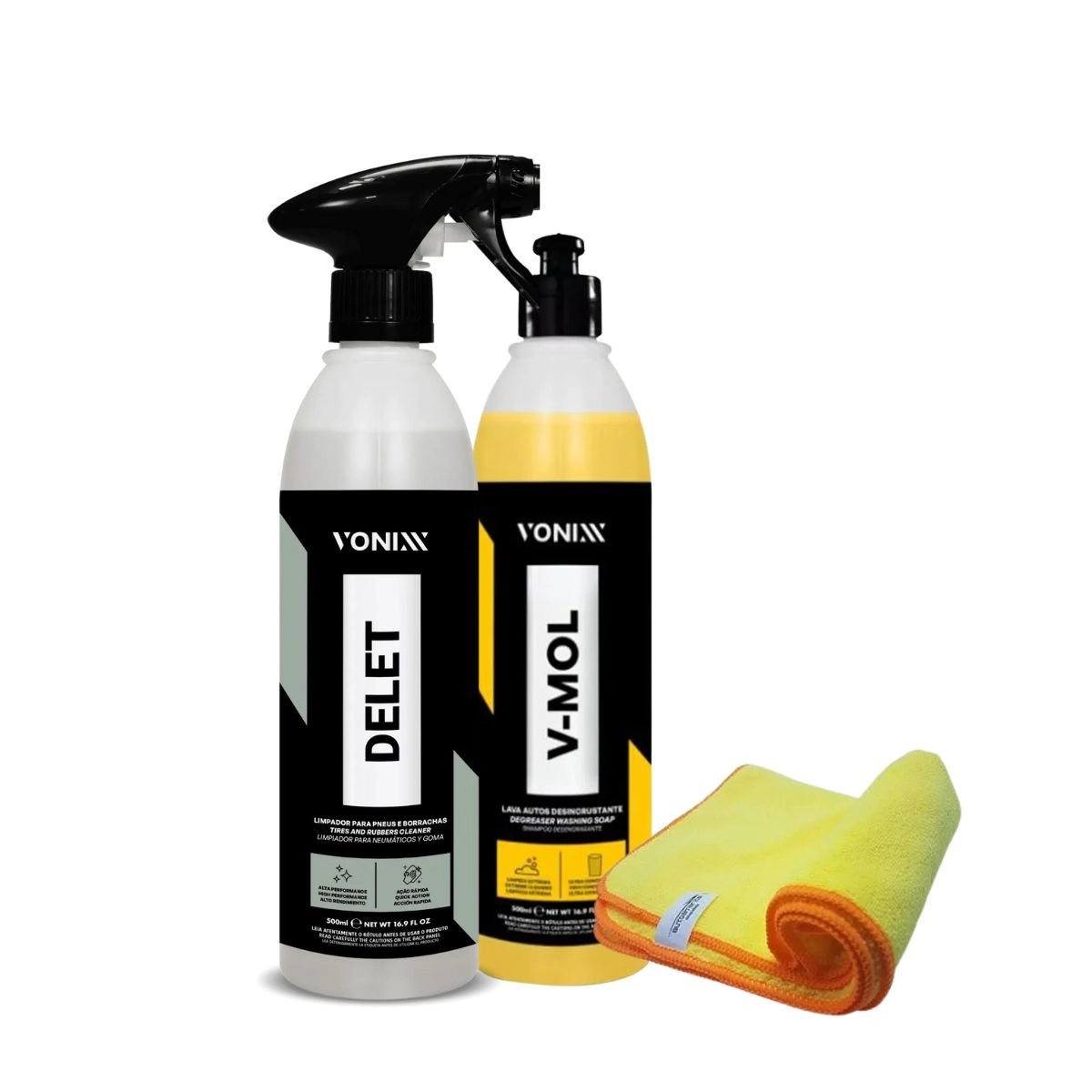 Kit Vonixx – Delet, V-mol E Flanela Microfibra